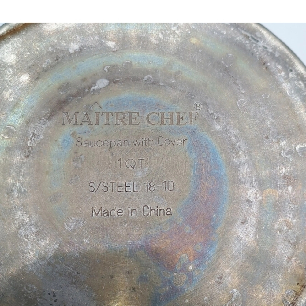 Maitre Chef 18-10 Stainless Steel 1 Quart Sauce Pan With Lid - Picture 5 of 6
